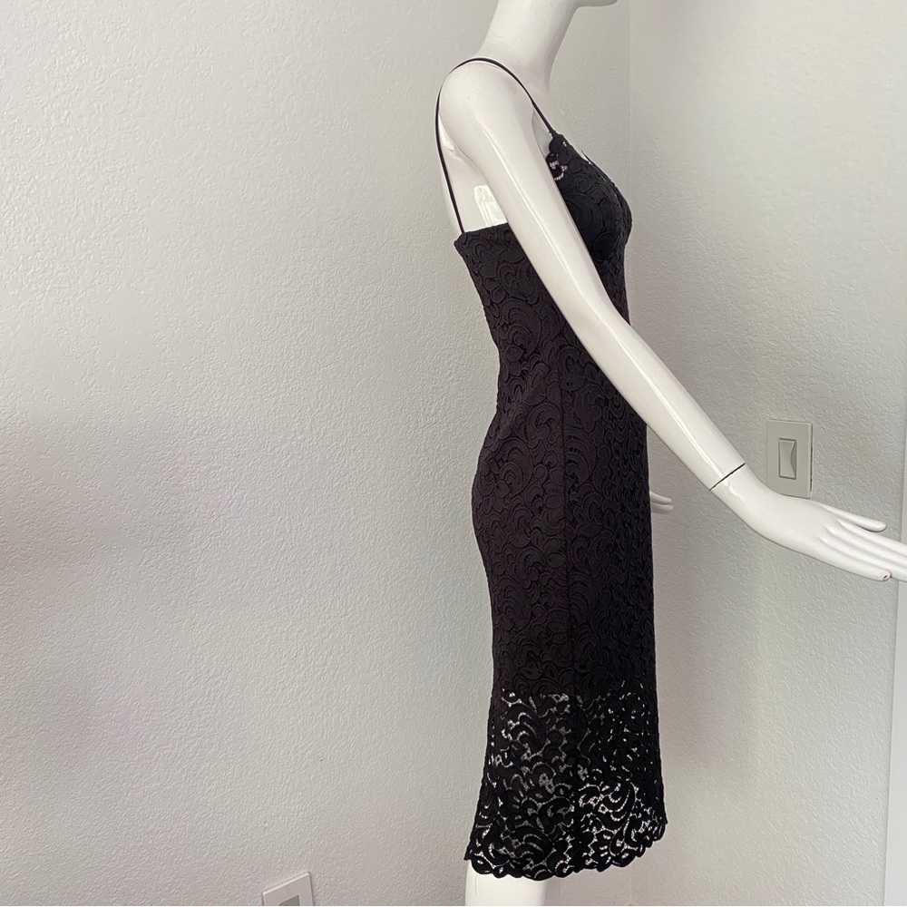 Nicholas Black Lace Midi Dress - Gem
